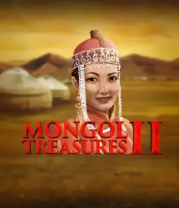 Step into the captivating culture of Mongolia with Mongol Treasures 2 slot by Endorphina, highlighting a stunning Mongolian woman dressed in traditional attire against a golden Mongolian steppe backdrop. This graphic portrays the beauty of Mongolian history, delivering a memorable cultural journey. 